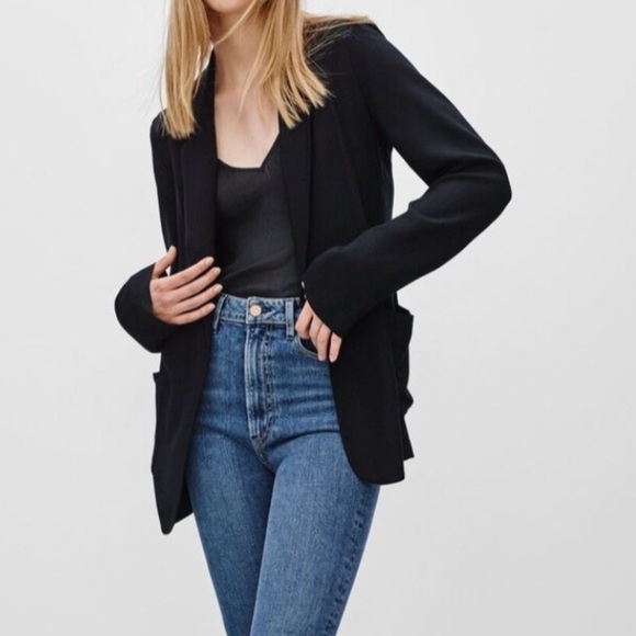 Aritzia Talula Kent Blazer jacket open front lightweight jacket size 4 - Picture 2 of 7